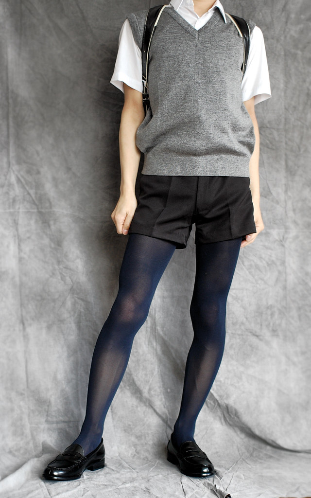 School Uniform with Navyblue Tights sutiblr Flickr
