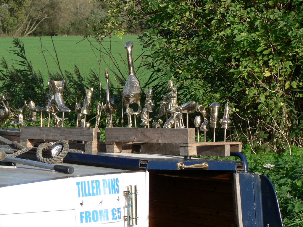Tiller Pins Tiller Pins for sale on a narrowboat on the St… Flickr