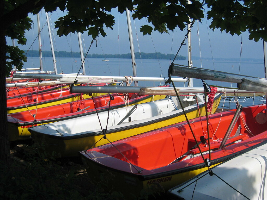 Boats along Lake Mendota Madison, WI Adam Fagen Flickr