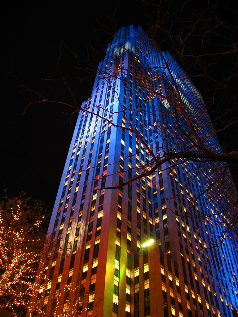 Light Show Rockefeller Center, NYC. December 2006. Note th… Flickr