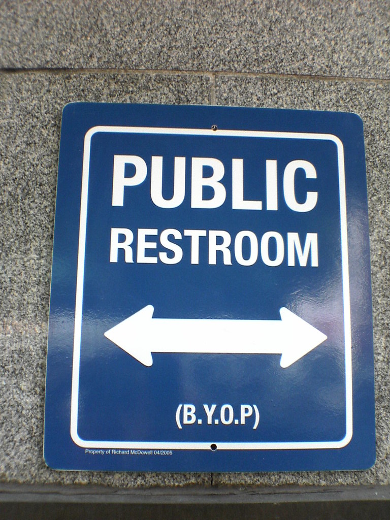 Public Restroom Art? Public Restroom signs on 548 S. Sprin… Eric
