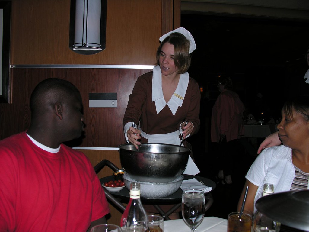 Spinning Salad Bowl at Lawry's Jerome and Karen watch as o… Flickr