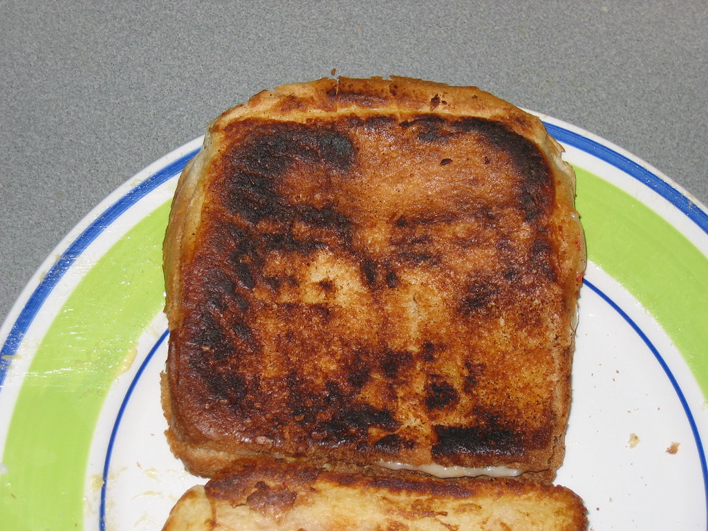Jesus on a toasted sandwich This is what appeared on my to… Flickr