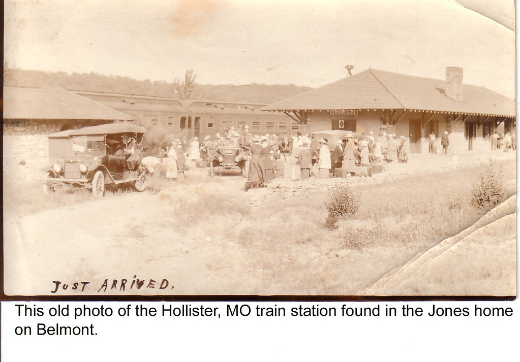 Hollister, MO train station, about 1920 copy Greg and Lori Flickr