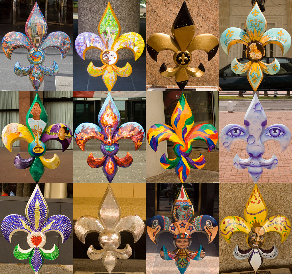 Fleursdelis Various fleurdelis sculptures found around… Flickr