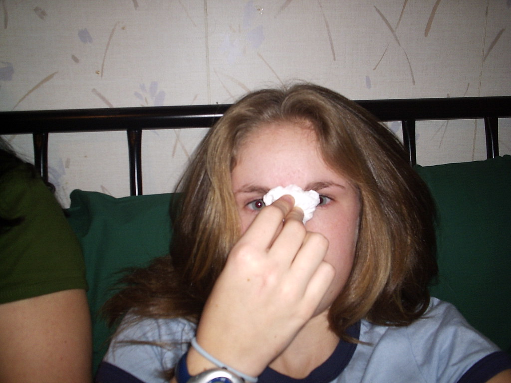 My nose was bleeding bc nat threw a soda bottle at me Teresa McHale