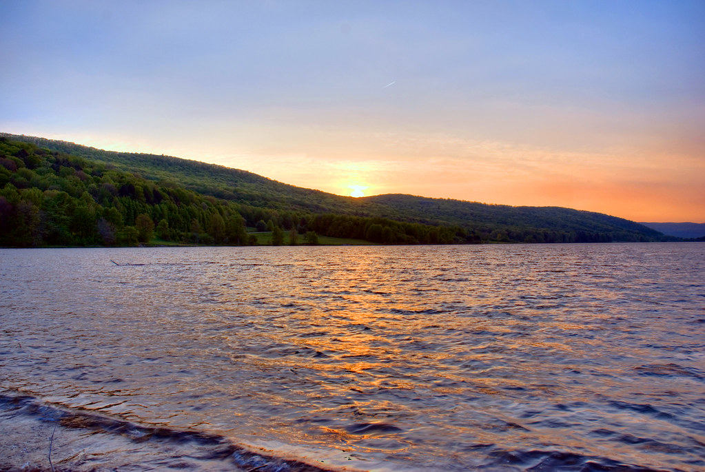 Quaker Lake Sunset This is two image HDR taken overlooking… Flickr