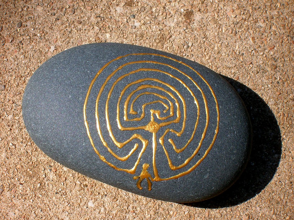 Man in the Maze Native American labyrinth form found in