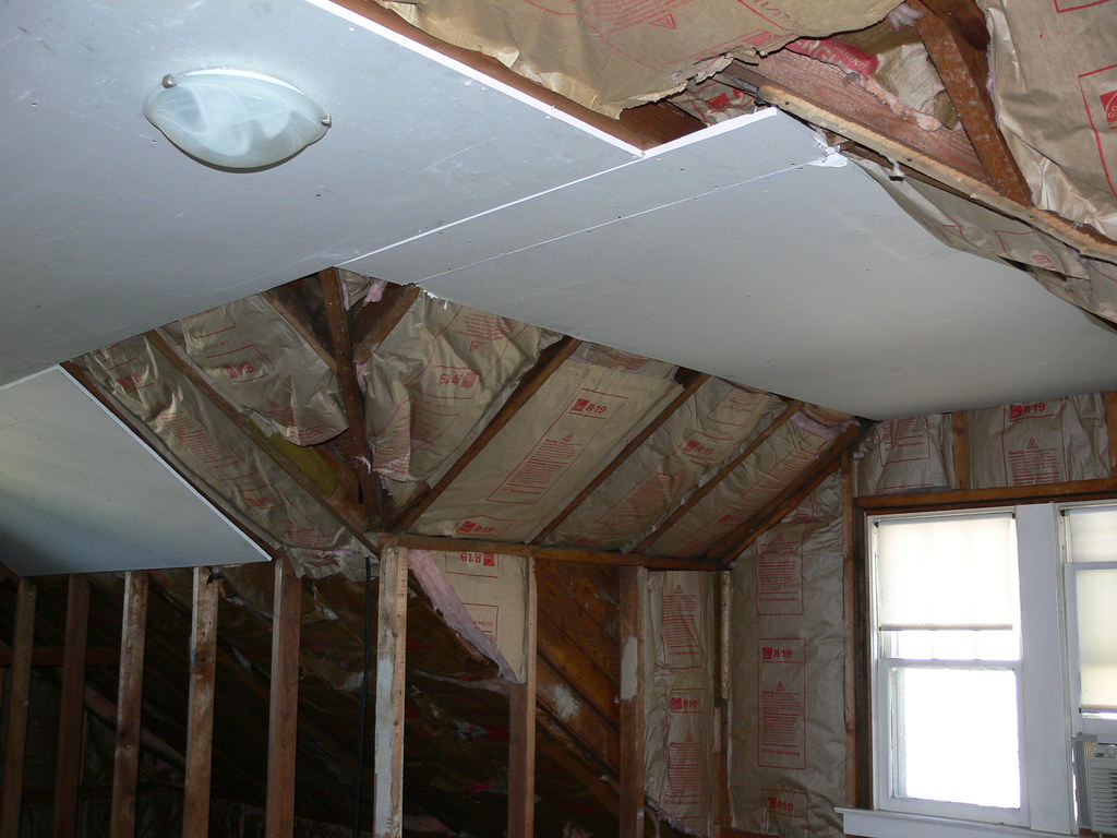 Attic Starting the Ceiling, No. 1 The light fixture was … Flickr