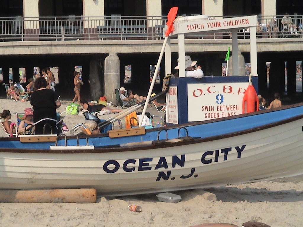 Ocean City NJ Life Guard Tower and Row Boat Ocean City N. … Flickr