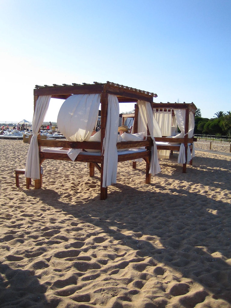 Nikki Beach, Beach Bar Tall beach beds, Vilamoura Flickr