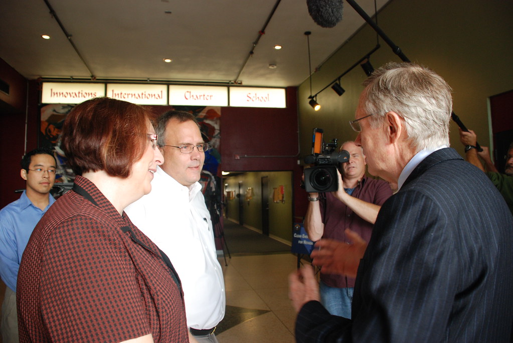 Reid announces clean energy jobs with Bombard Electric at … Flickr