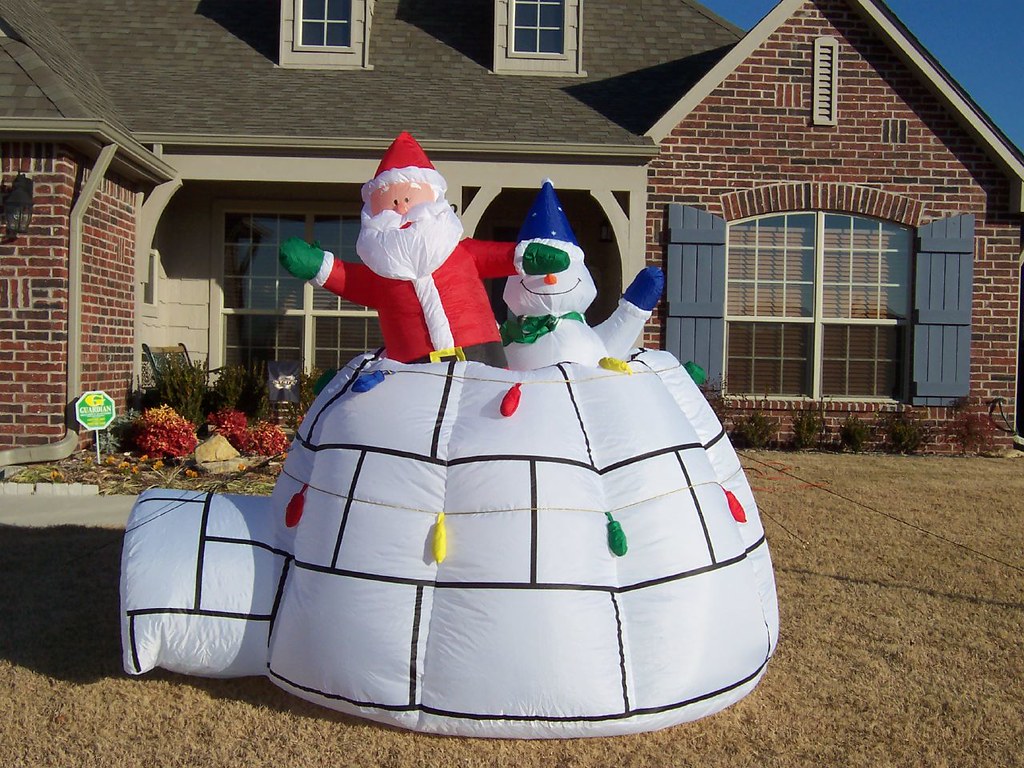 Inflatable Igloo This is my inflatable igloo for Christmas… Flickr