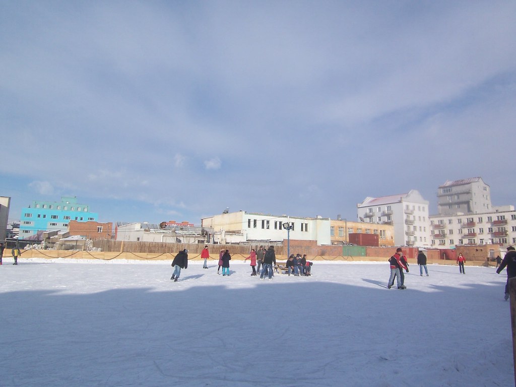 Ice rink In winter, there are many temporary ice rink in U… Flickr