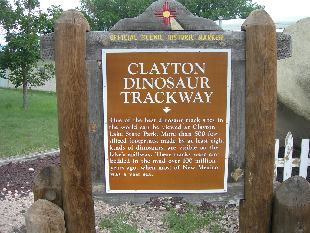 Clayton Dinosaur Trackway Marker Clayton, New Mexico Jimmy Emerson