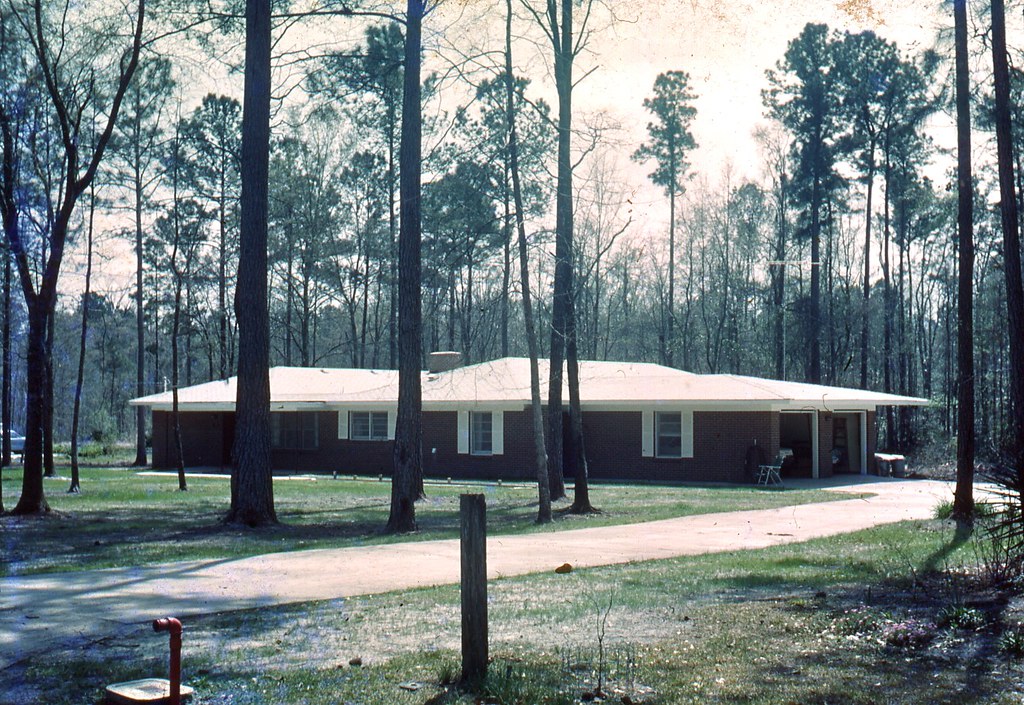 Our house in Hinesville Jan 1967. Before the landscaping. Flickr