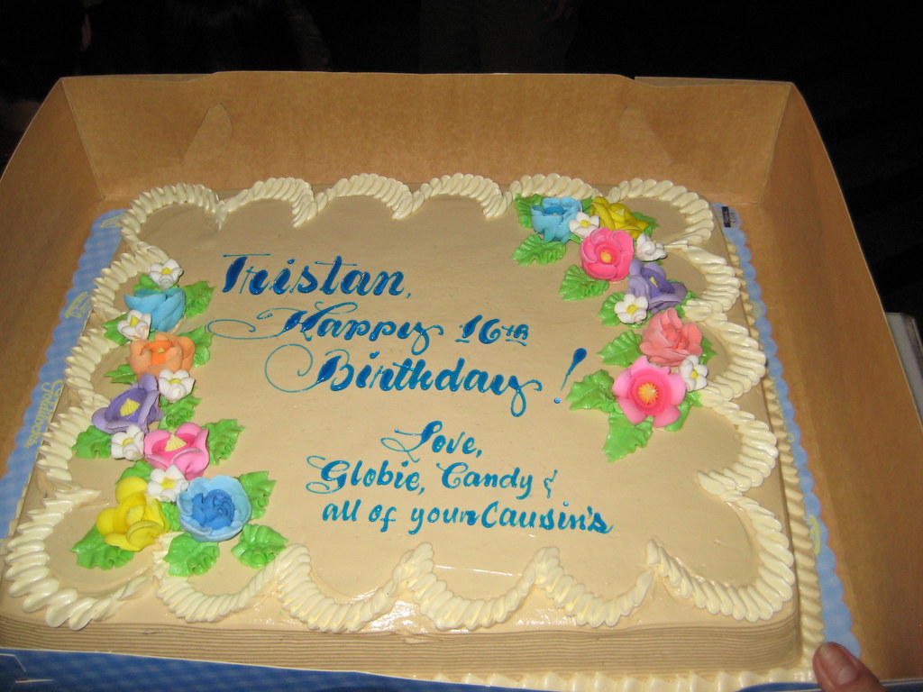 Tristan's Mocha Birthday Cake From Goldilocks.. Yummy! Flickr