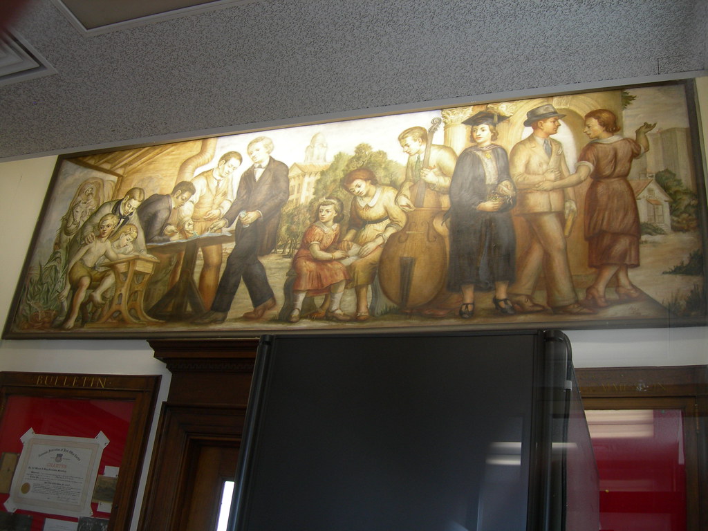 Normal, Illinois Post Office Mural New Deal mural entitled… Flickr