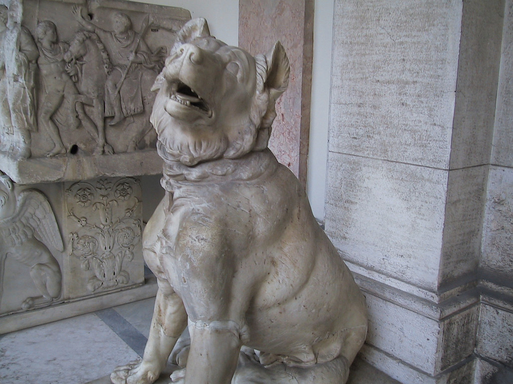 Dog statue side Vatican Museum Bill Selak Flickr