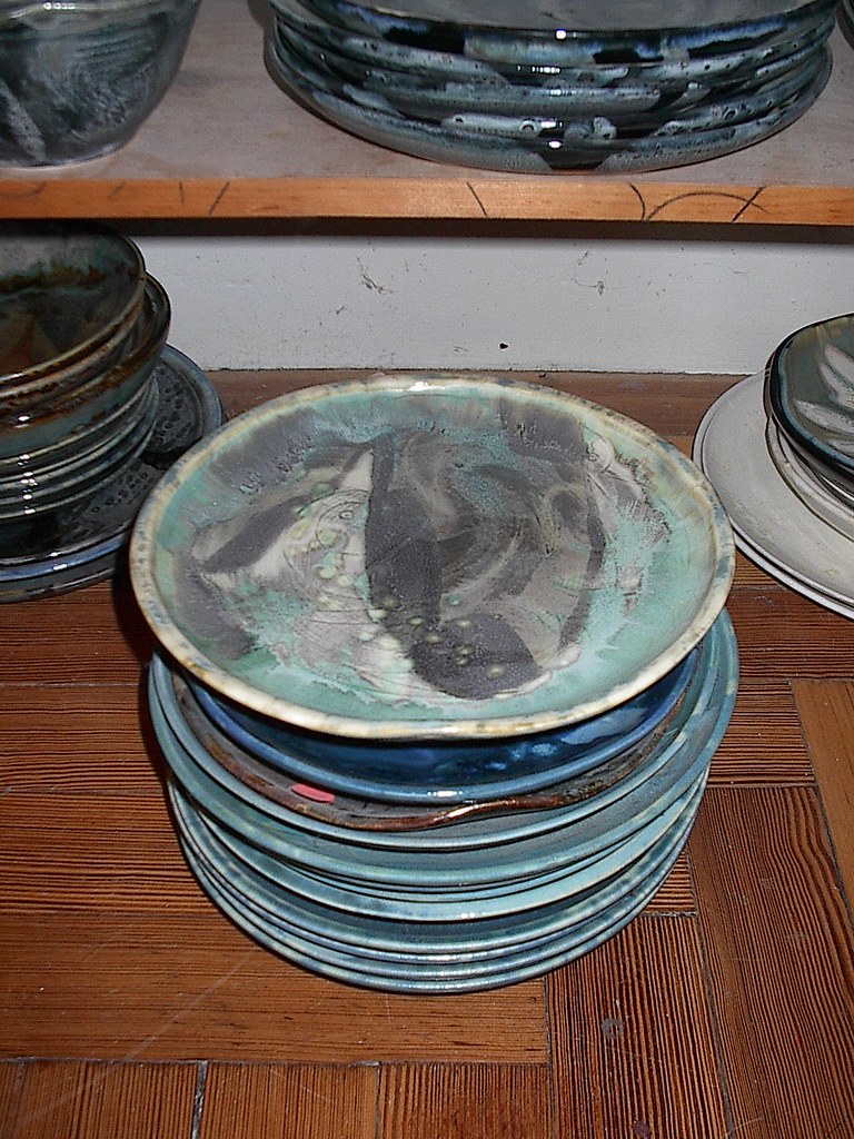 Assorted Dinner Plates wheel thrown porcelain 1012" Flickr
