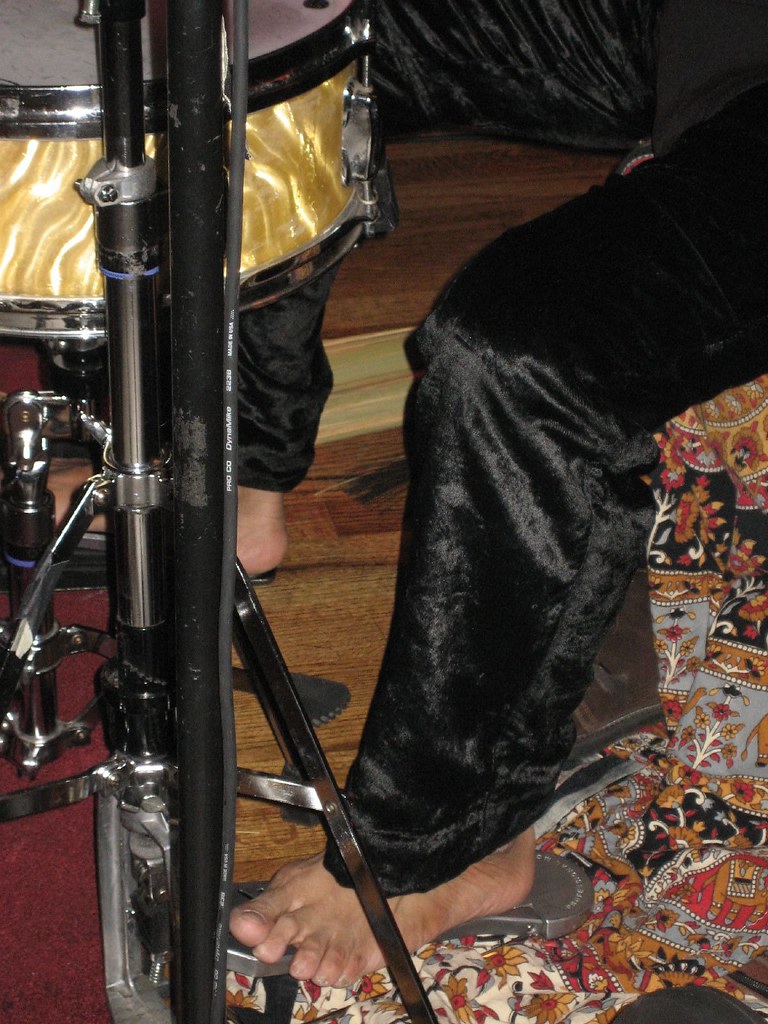 James Wormworth barefoot drummer Lynn Redmile Flickr