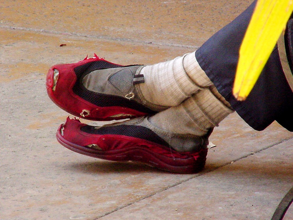 Homeless Lady's Shoes a photo on Flickriver