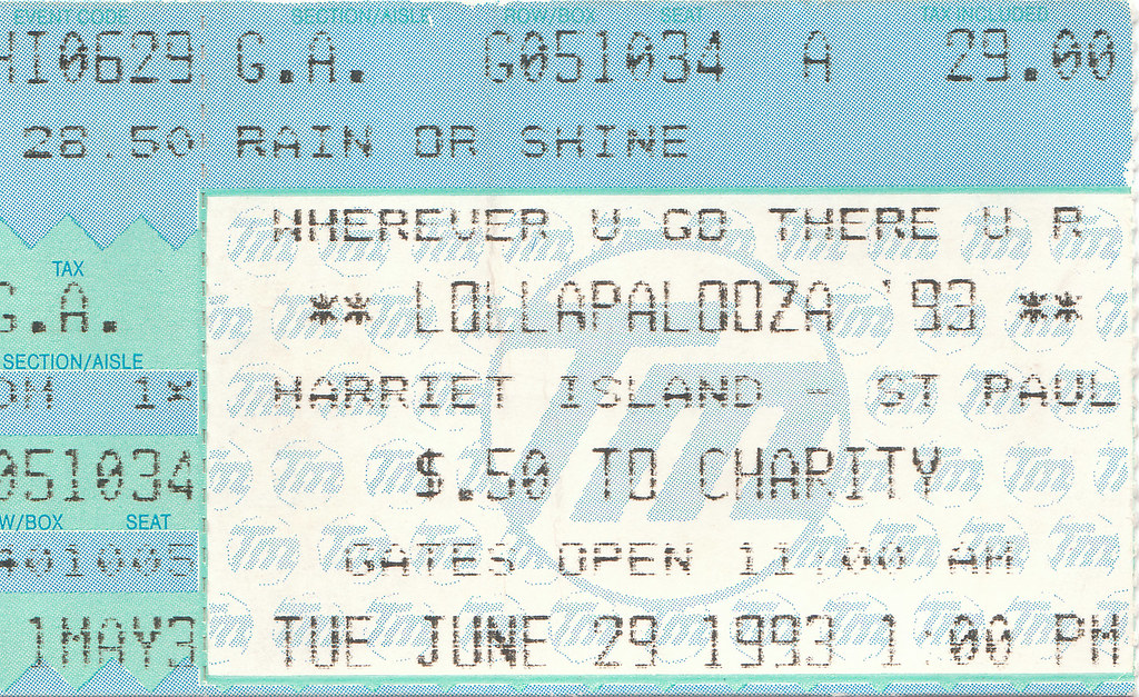 Lollapalooza '93 St. Paul Civic Center, June 29, 1993 Flickr