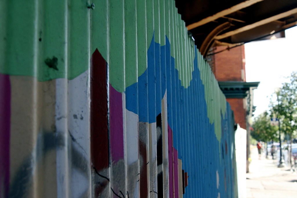 mural on corrugated metal sharyn morrow Flickr