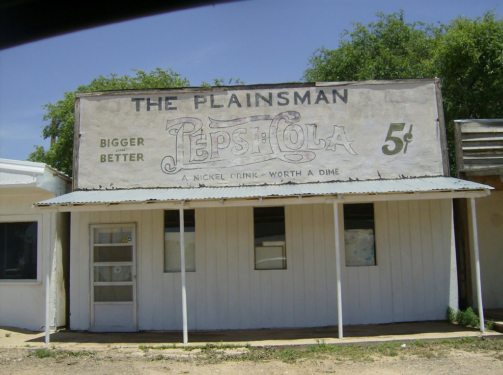 Ropesville, Texas The Plainsman PepsiCola A nickel drink … Flickr