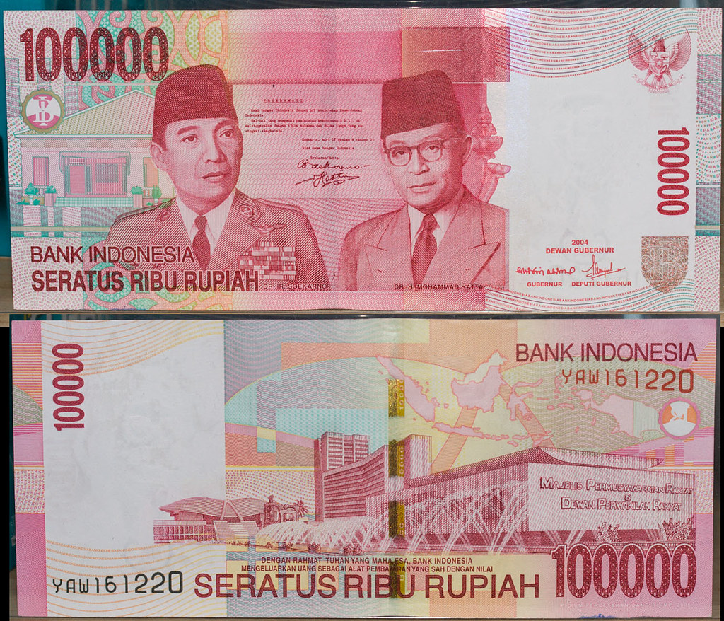 IMG_8527 Indonesian 100,000 Rupiah The higher