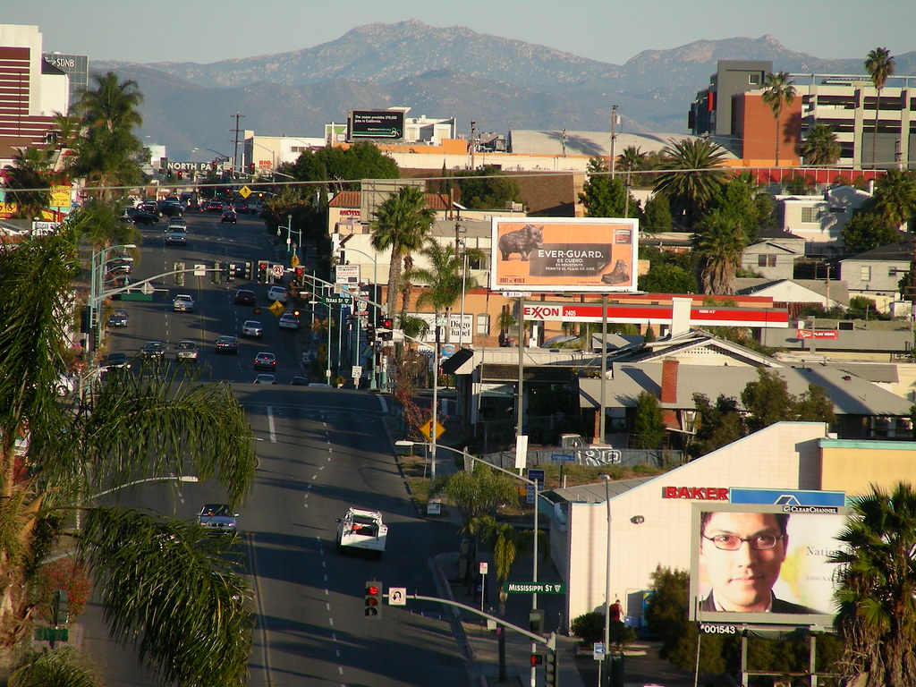 North Park, San Diego Looking east down University Avenue … Flickr