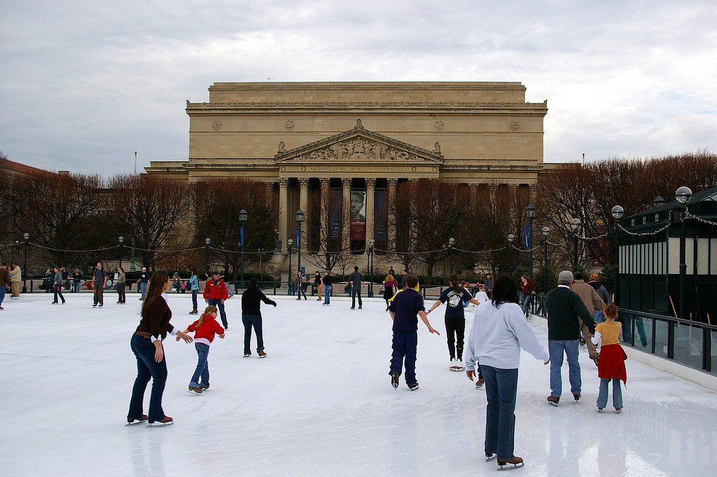 Ice Skating and National Archives Sculpture Garden Was… Flickr