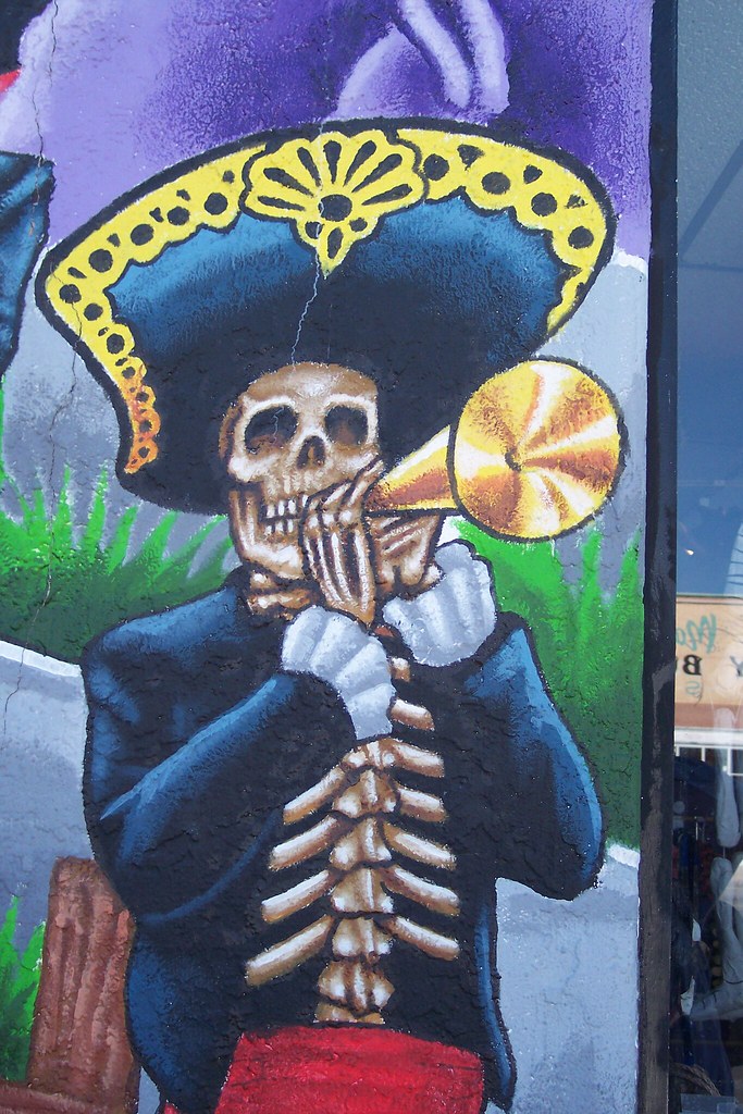 Mariachi Mural Mural at Masks y Mas shop in Albuquerque's … Flickr