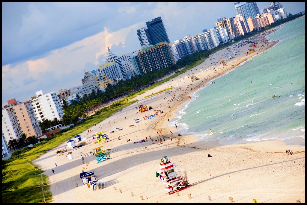 Miami Beach Shot of Miami Beach as seen from our balcony. … Flickr