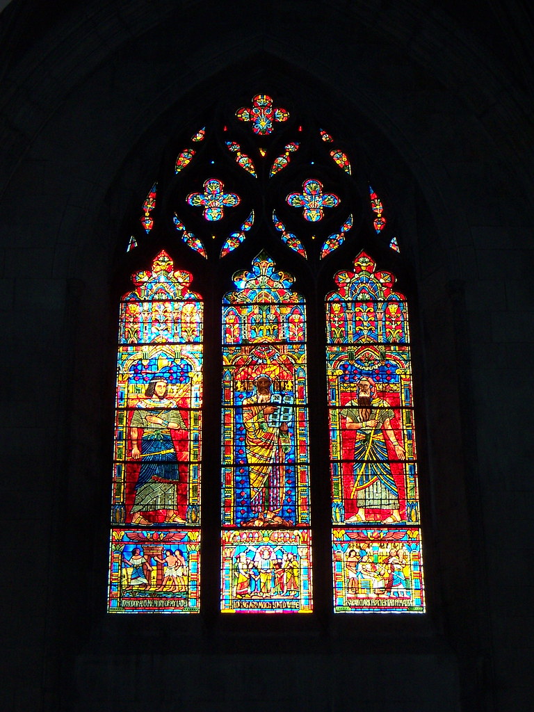 Washington, DC National Cathedral stained glass 4 The depi… Flickr