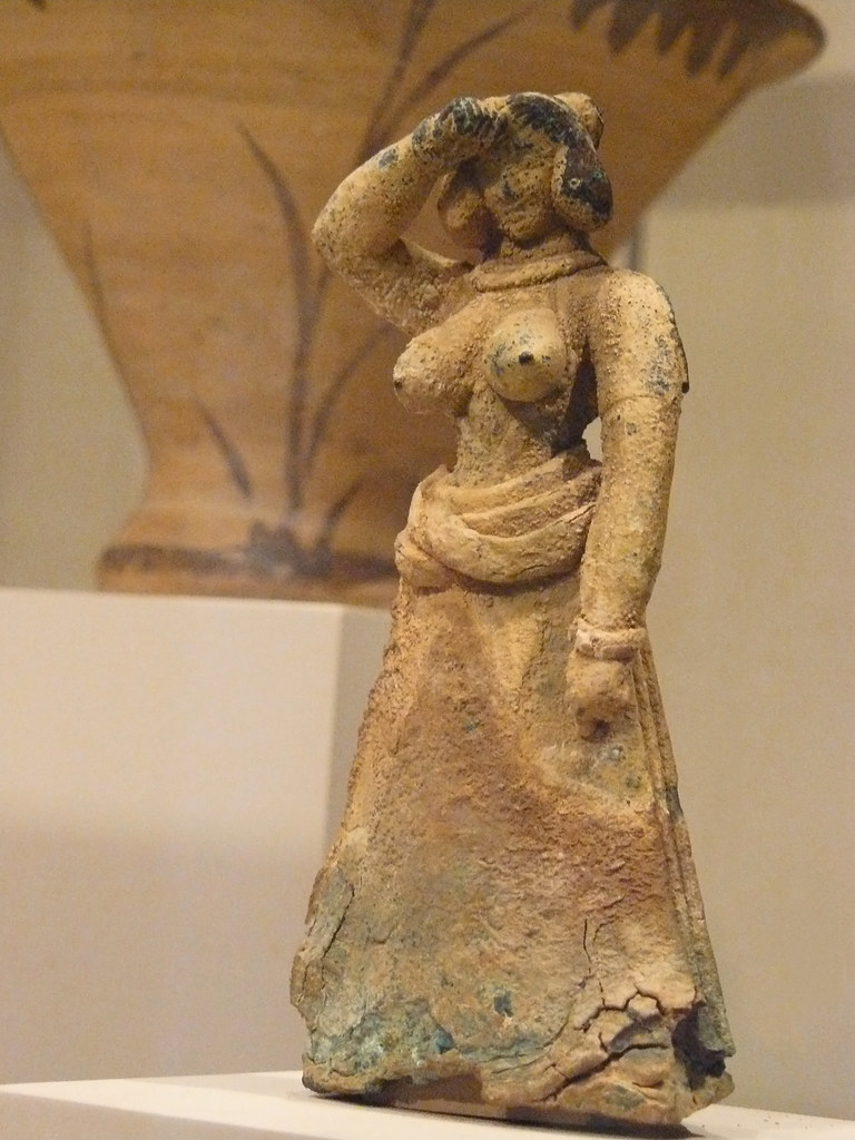 Bronze female figure Cretan Late Minoan I 16001450 BCE Flickr