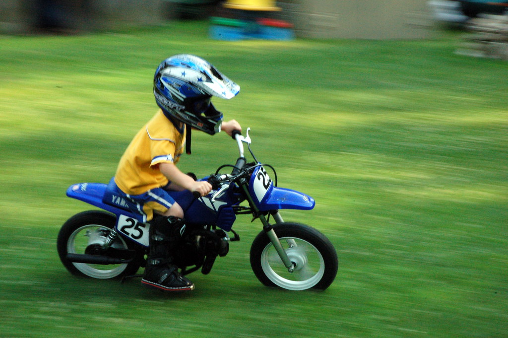 A 5 year old with the need for speed Kyle, the dirtbiking … Flickr