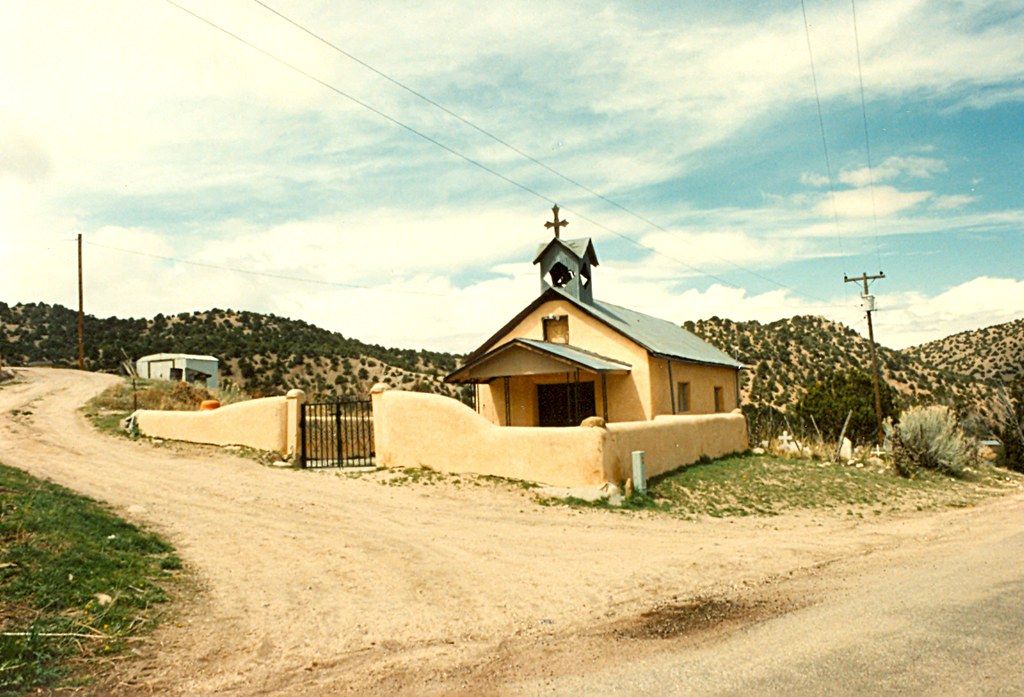 Church in New Mexico New Mexico, 1990 Barbara L. Slavin Flickr