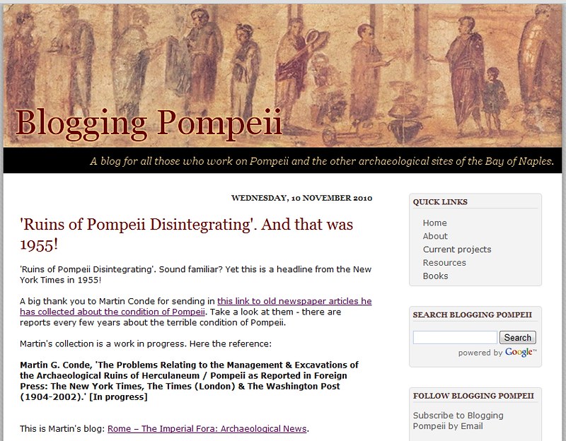 RARA 2023 Napoli / Pompeii Excavations & Restorations of the Archaeological sites of