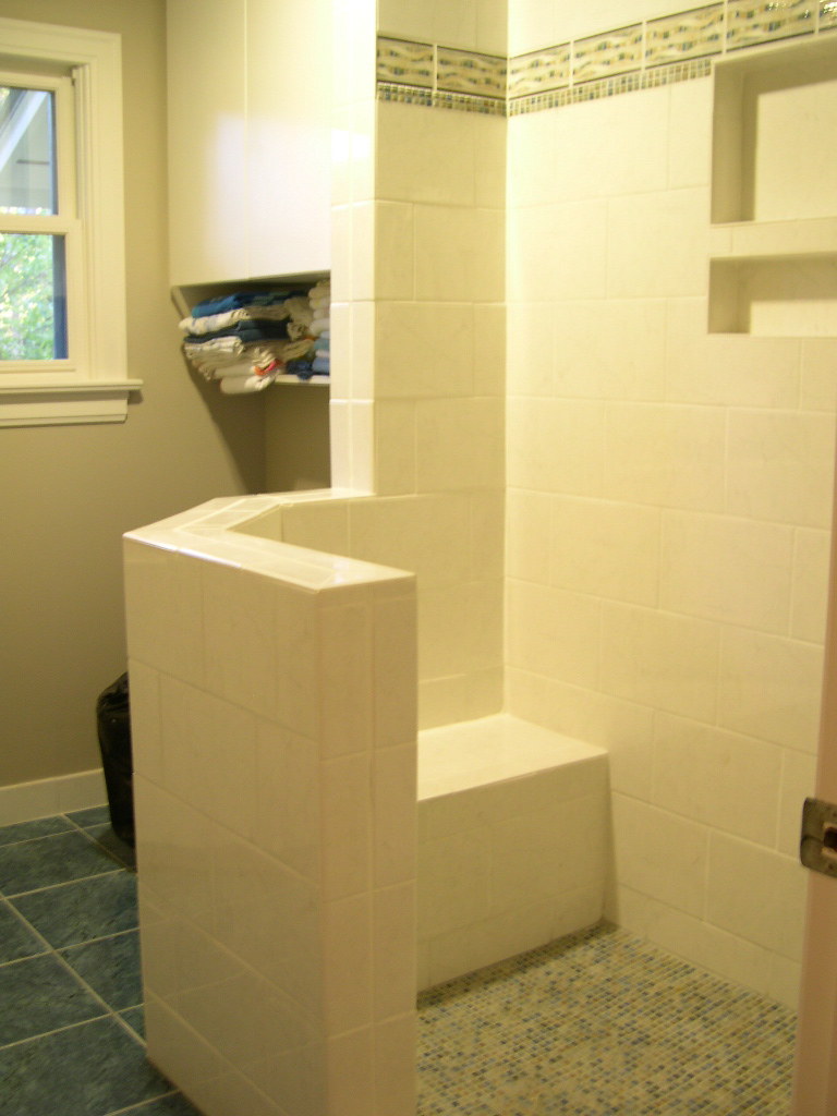 ceramic shower with border ceramic tile shower with bench,… Flickr