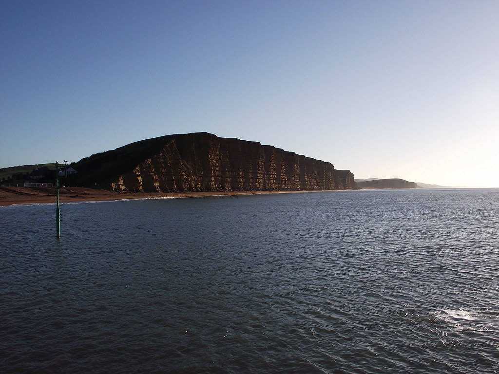 East Cliff & beach from the harbour wall Linda Flickr