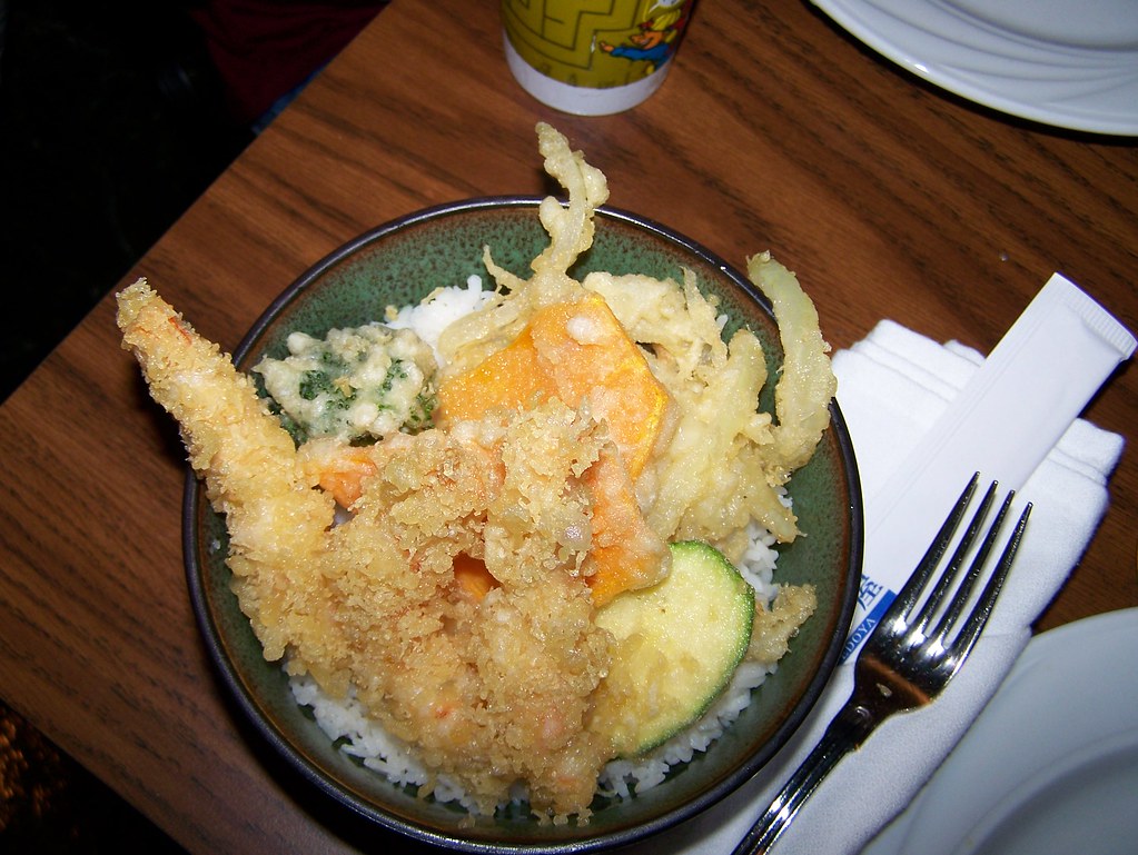 Ebi tempura don Ebi is Japanese for shrimp. Tempura refers… Flickr