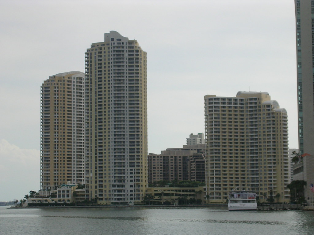 Biscayne Bay Condo towers in Biscayne Bay, Miami Clinton Lowery