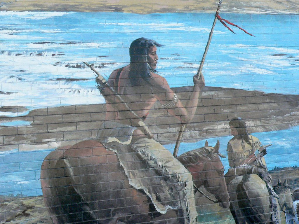 Oregon Trail Mural Celilo Wyam Great FAlls on the Columbia… Flickr