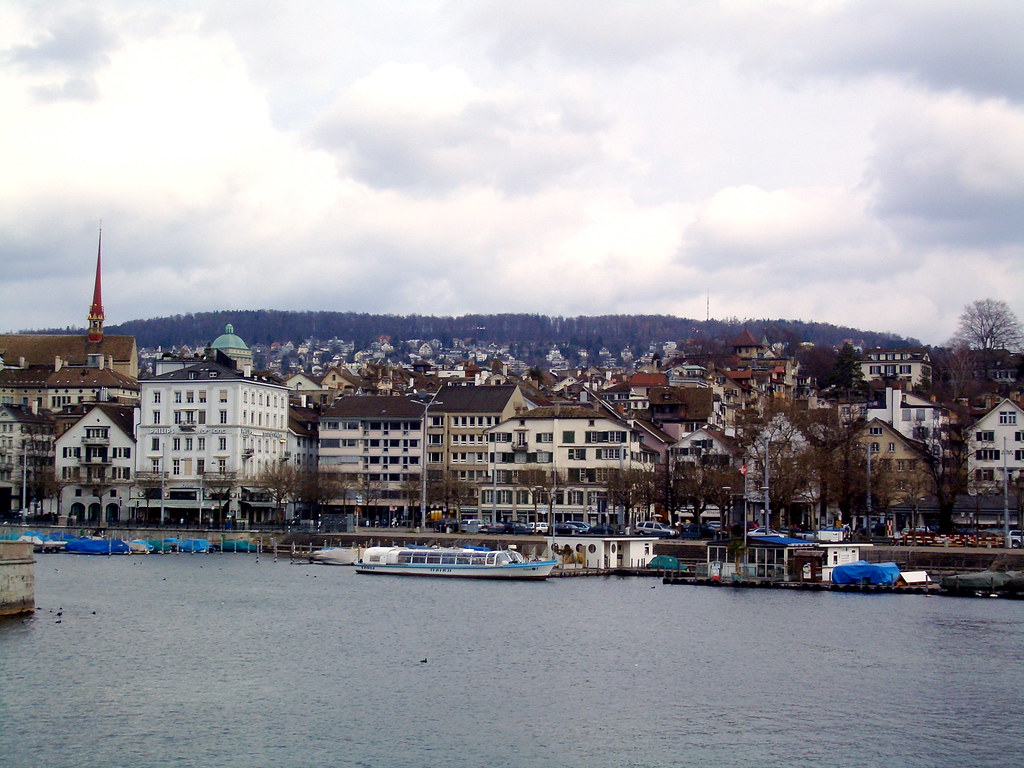 Houses along lake zurich Adam Kazwell Flickr