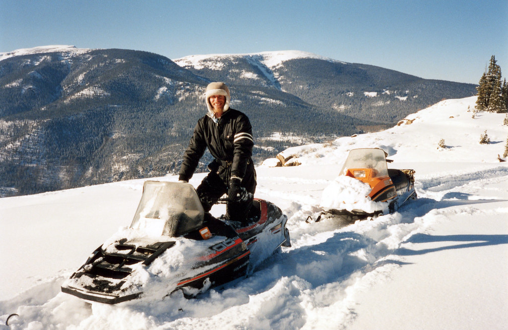 Creede snowmobiling Greg Coln in Creede around 1988. Photo… Flickr