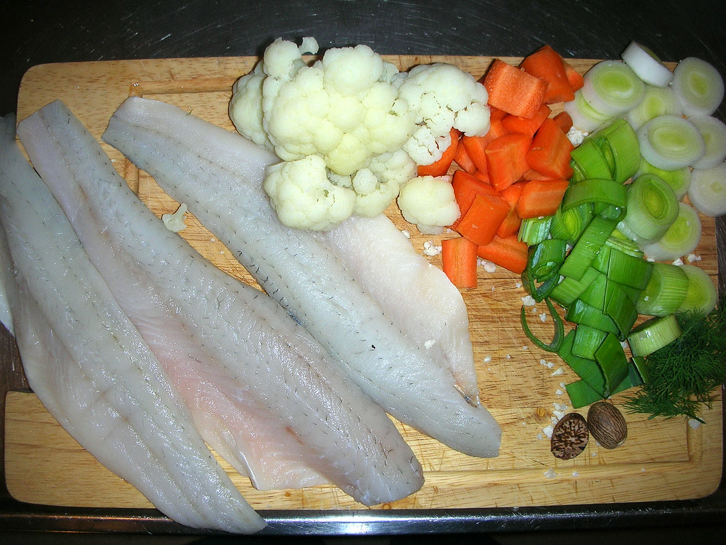 Zander fish delight 5 The fish and the veggies cauliflow… Flickr