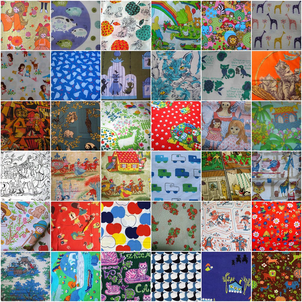 Fabric mosaic 1 I made mosaics of all my fabric favourit… Flickr