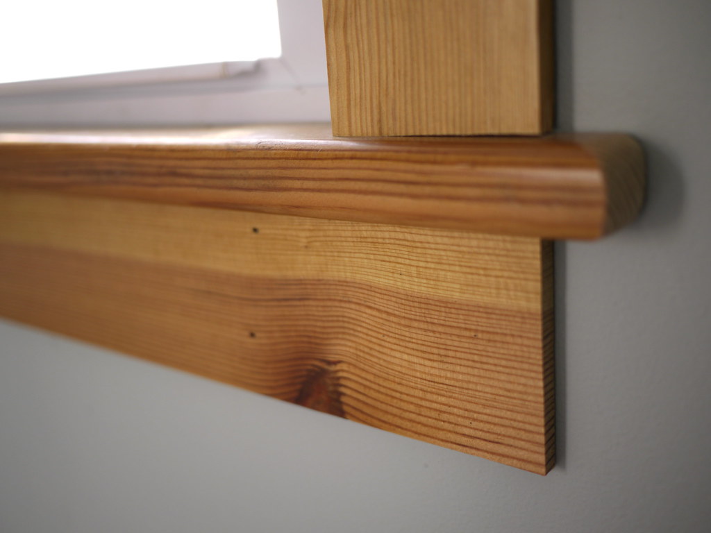 heart pine bathroom window trim RyanIsHungry Flickr