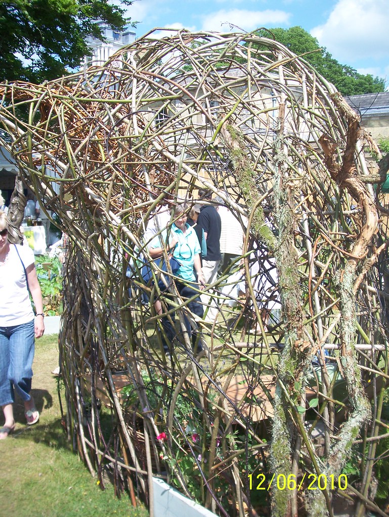 Willow shelter and archway Stansted Park Garden Show near … Flickr
